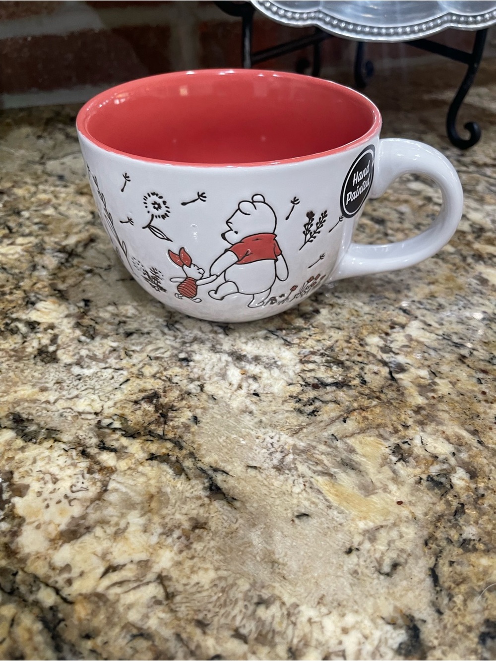 Disney Winnie the Pooh & Friends 24oz oversize embossed coffee mug - Brand New!